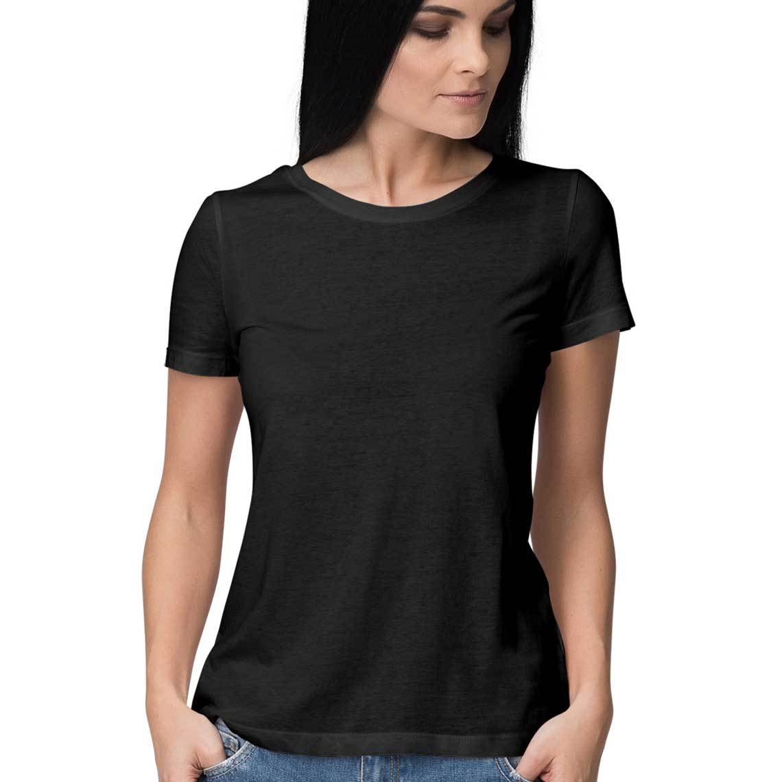 Women's Plain Solid T-Shirt Running4Ever